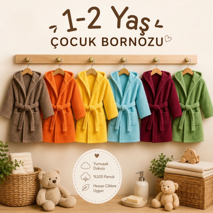 Çocuk Bornozu 1-2 Yaş